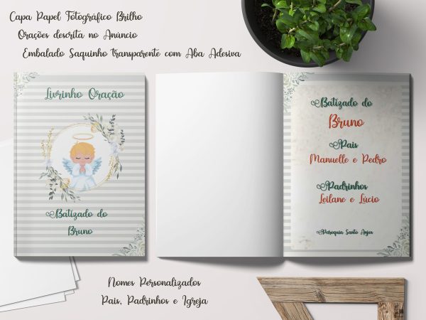 30 Livrinhos De Orações Lembrancinha Batizado - Image 3