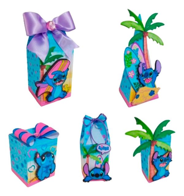 Kit Personalizados Lilo & Stitch 30 Personalizados Modelo2