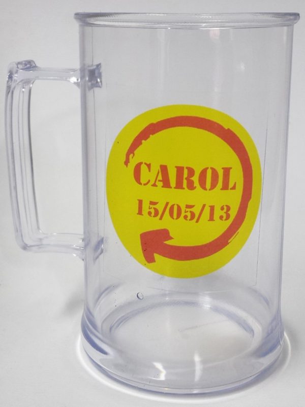 10 Canecas De Chopp Personalizada De 450ml Acrílico - Image 2