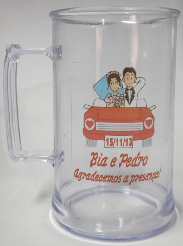10 Canecas De Chopp Personalizada De 450ml Acrílico - Image 5