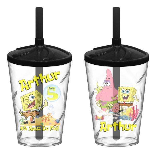 30 Copo Twister Personalizado Bob Esponja A534 0024 - Image 8