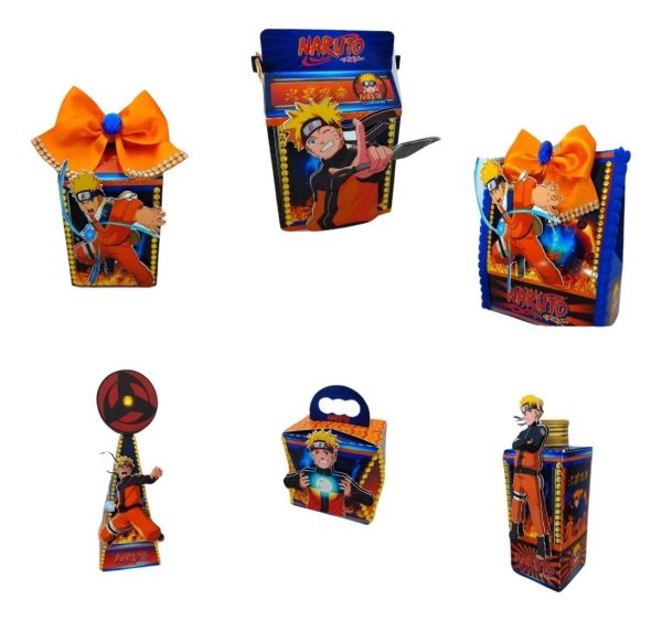 Kit Personalizados Festa Naruto - 30 Cxs + Topo Bolo