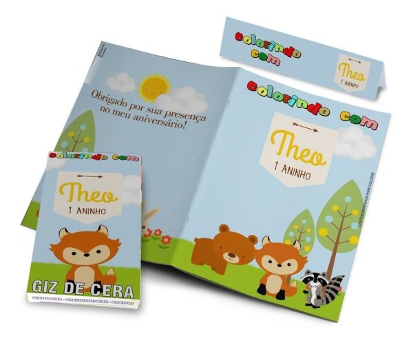 50 Kits Colorir Revistinhas + Giz De Cera Personalizados - Image 6