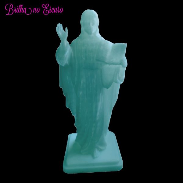 Imagem Estatua Jesus Cristo 14cm *brilha No Escuro* - Image 4