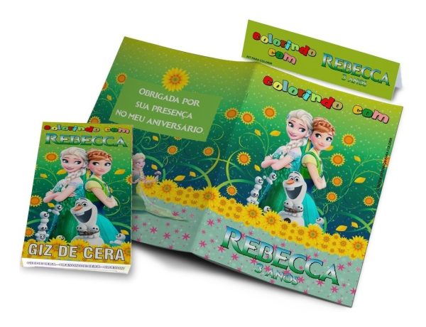30 Kits Colorir Revistinhas E Giz Frozen - Image 3