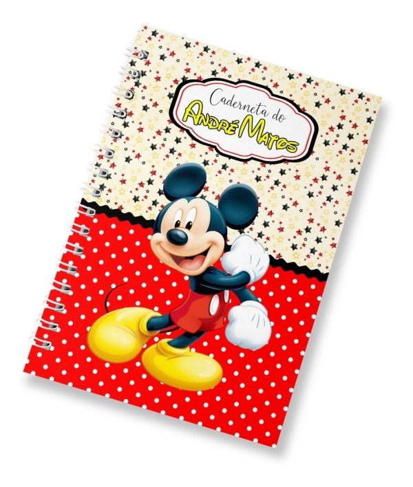Caderneta De Vacinação Mickey Capa Dura Personalizada Wire-o - Image 2