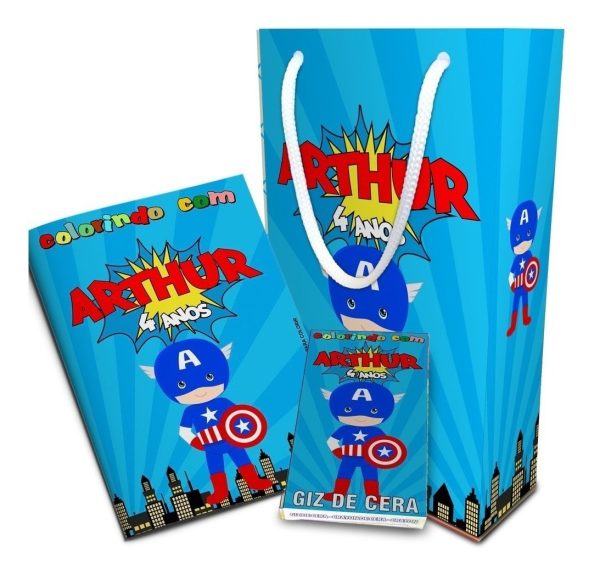 45 Kits Colorir Revistinha Com Giz E Sacolinhas 12x20 - Image 9