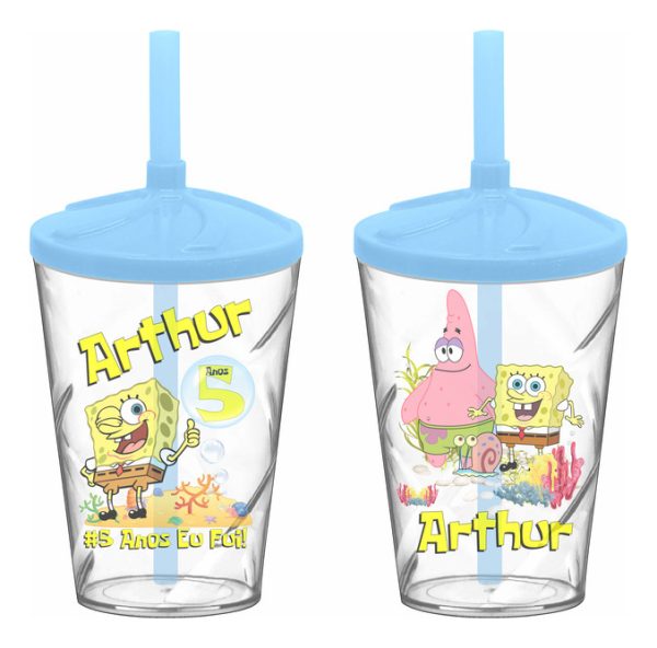 30 Copo Twister Personalizado Bob Esponja A534 0024 - Image 2