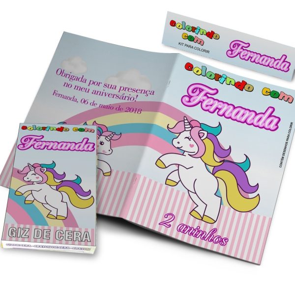85 Kits Colorir + Revistinha Giz De Cera Personalizados - Image 3