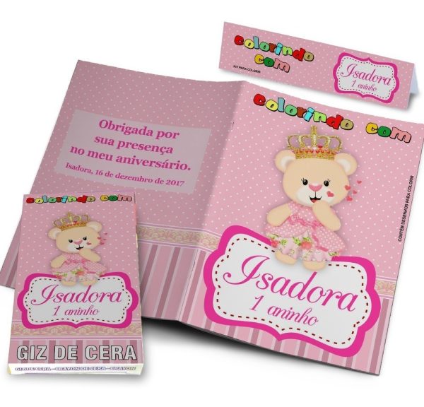 45 Kits Colorir Revistinhas + Giz De Cera Personalizados - Image 9