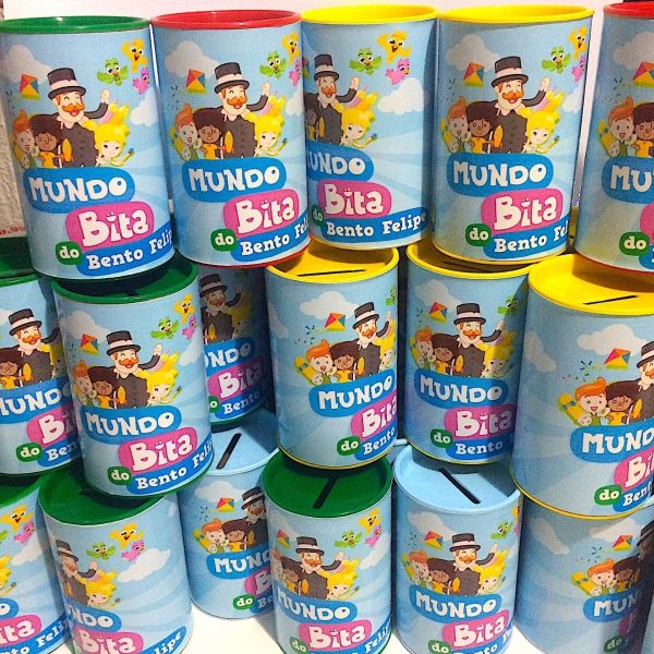 25 Cofrinhos Personalizado Do Mundo Bita - Image 4