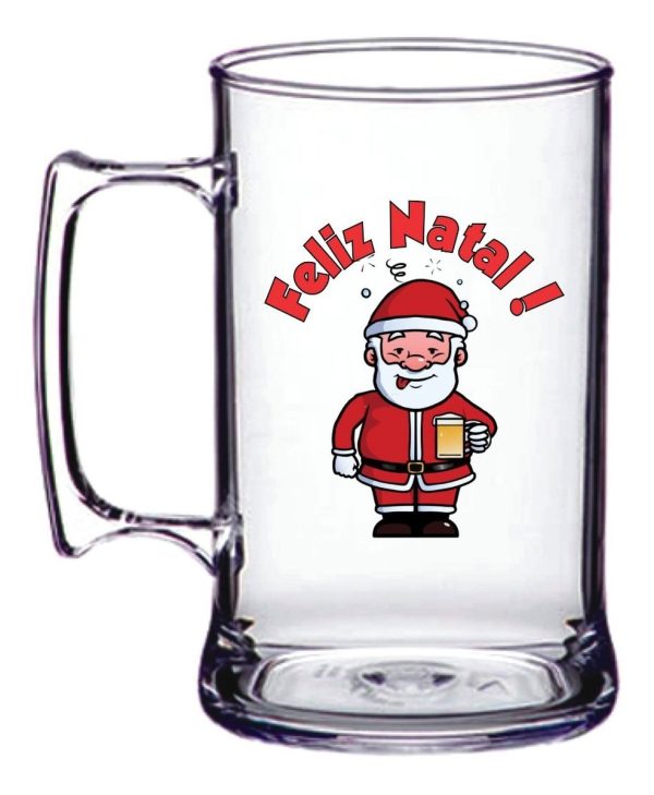 30 Canecas De Chopp Acrílico 300ml Para O Natal Ou Réveillon
