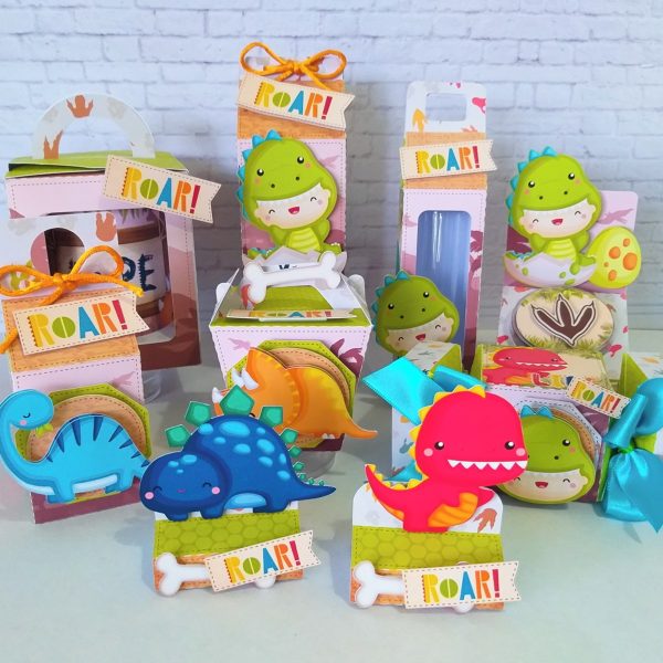 Kit 30 Caixas Personalizadas + Topo Bolo Festa Dinossauro 22 - Image 2