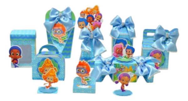 Kit 30 Cxs Personalizadas + Topobolo Festa Bubble Guppies - Image 3
