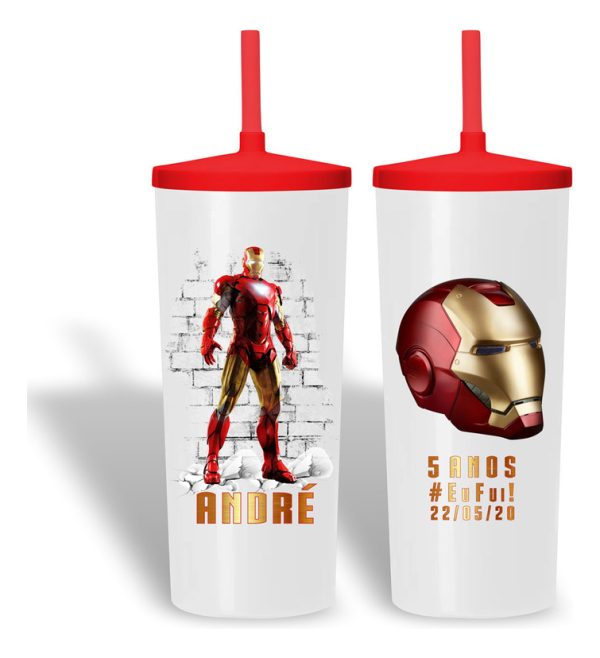 20 Copo Personalizado Homem De Ferro S007 0472