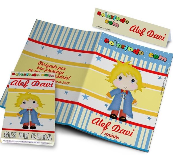 10 Kits Colorir Revistinhas E Giz Pequeno Príncipe - Image 2