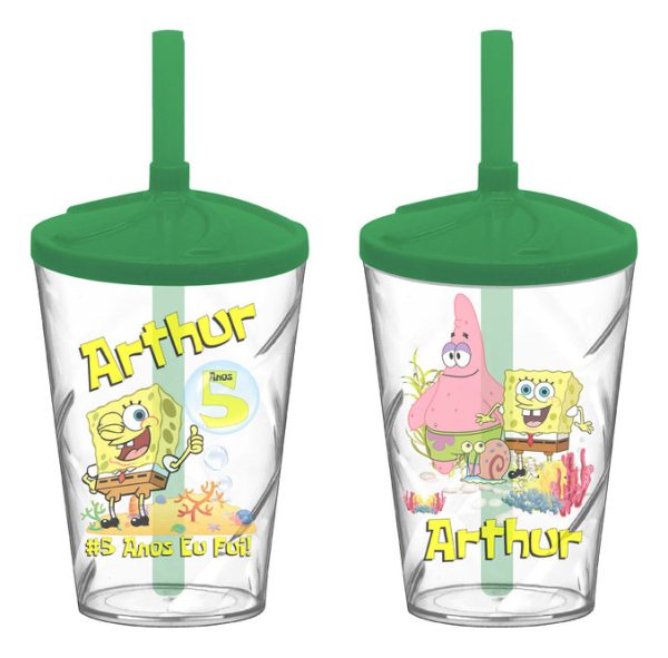 30 Copo Twister Personalizado Bob Esponja A534 0024 - Image 7