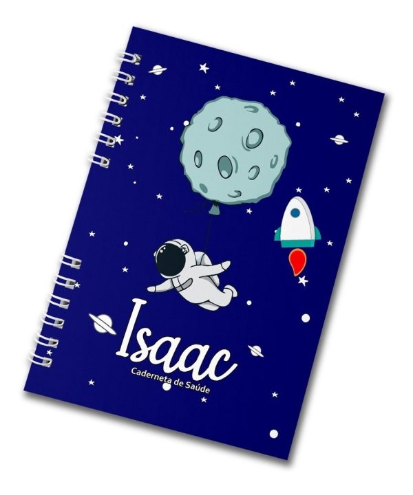Caderneta De Vacinação Astronauta Capa Dura Wire-o 15x20 - Image 3