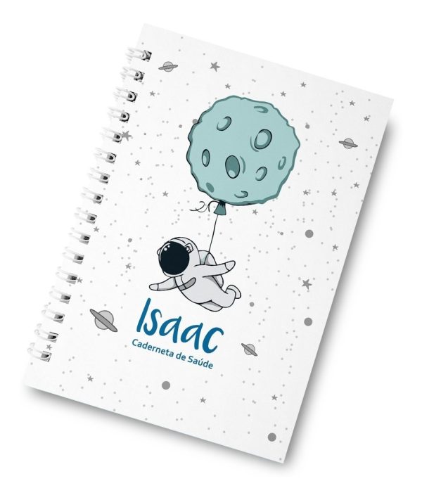 Caderneta De Vacinação Astronauta Personalizada Capa Dura - Image 3