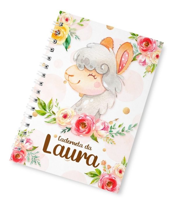 Caderneta De Vacinação Lhama Capa Dura Personalizada