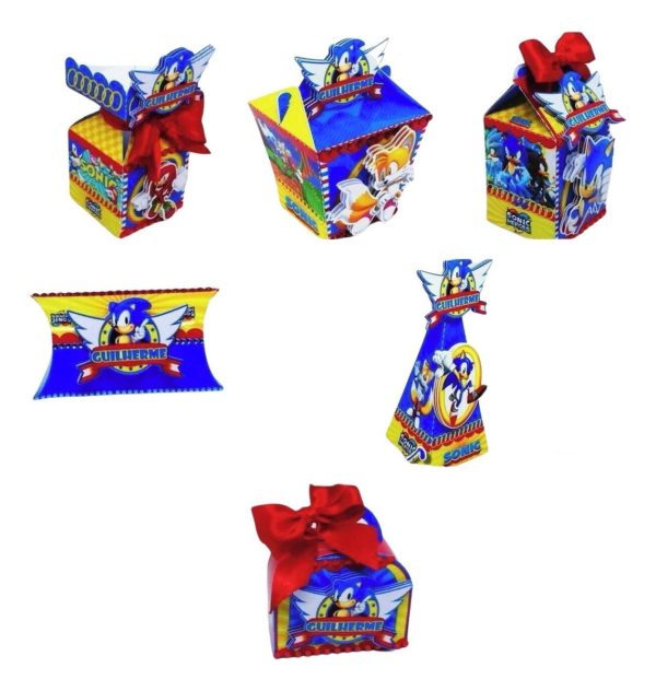 Kit Personalizados Festa Sonic 2 - 30 Cxs + Topo Bolo