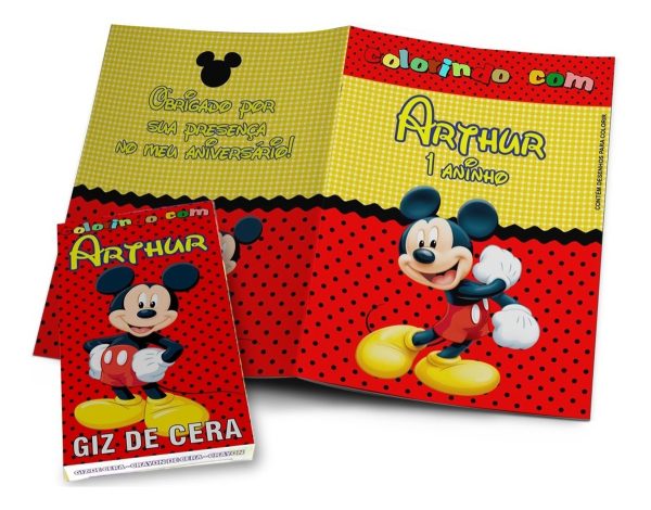 60 Kits Revistinha Colorir Com Giz Personalizados Grande - Image 3