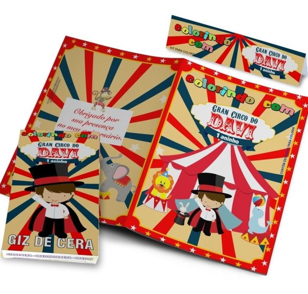 35 Kits Colorir Revistinhas Com Giz De Cera Personalizados - Image 5