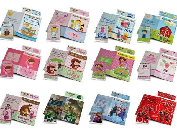 85 Kits Colorir + Revistinha Giz De Cera Personalizados - Image 6