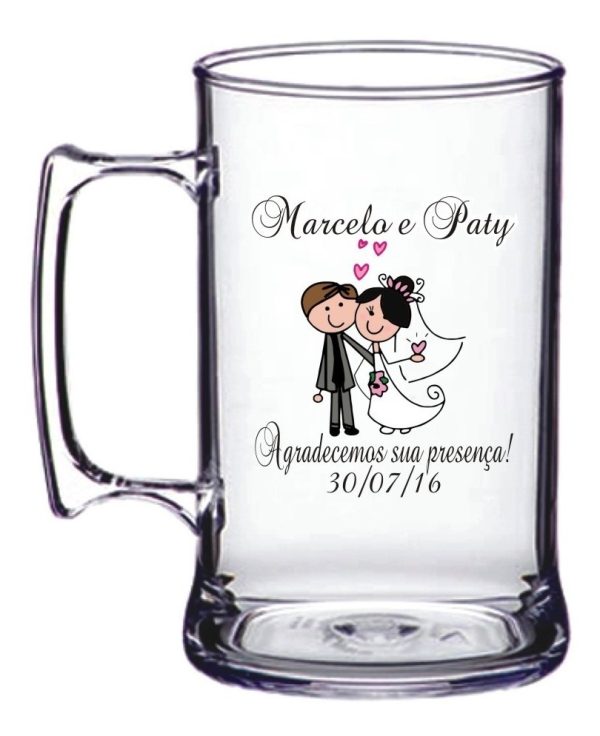 75 Canecas De Chopp Acrílico De 300ml Personalizadas!