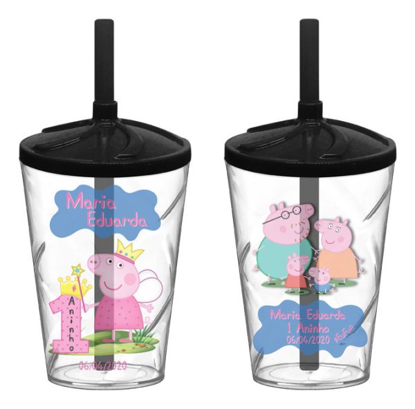 30 Copo Twister Personalizado Peppa Pig A531 0208 - Image 8