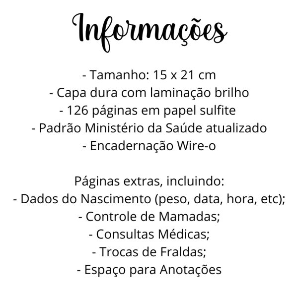 Caderneta De Vacinação Menina Personalizada Capa Dura - Image 8