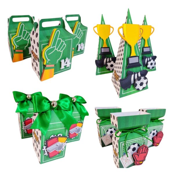 Kit 30 Cxs Personalizadas + Topobolo Futebol - Image 3