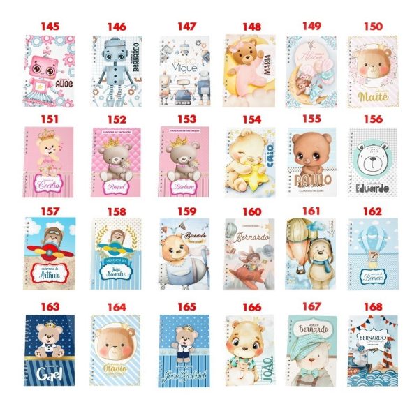 Caderneta De Vacinação Coelhinho Personalizada Wire-o 15x20 - Image 10