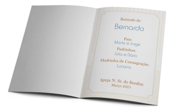 10 Livrinhos De Oração Lembrancinha Batizado Dourado - Image 2