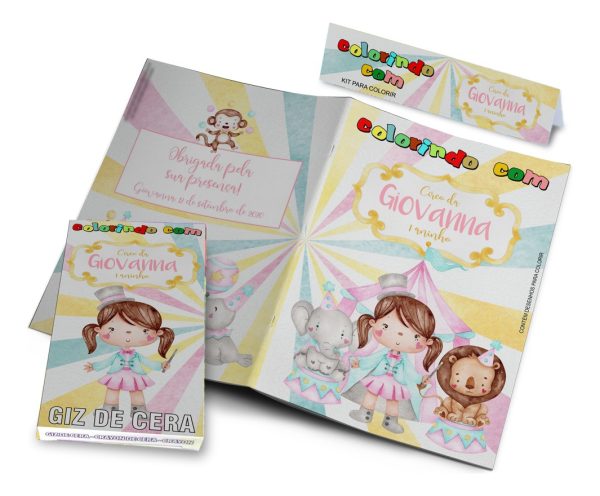 40 Kits Colorir Frozen Com Giz Personalizados Lembrancinha - Image 5