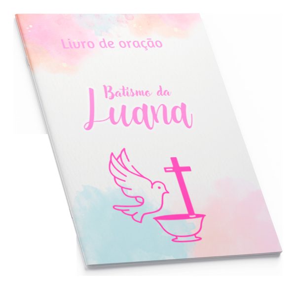 10 Livrinhos De Oração Lembrancinha Batizado Menina