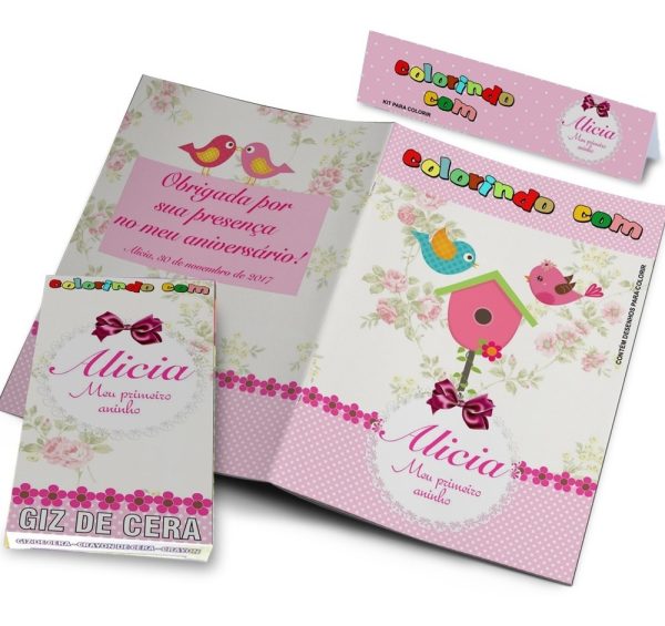 200 Kits Revistinhas De Colorir E Giz De Cera Personalizados - Image 5