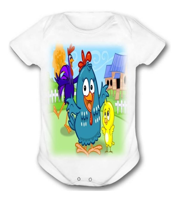 Body Bebê Galinha Pintadinha