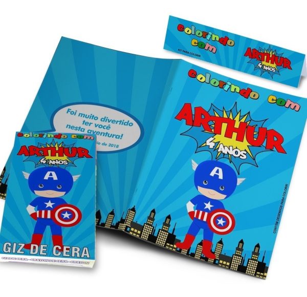 90 Kits Colorir + Revistinha Giz De Cera Personalizados - Image 2