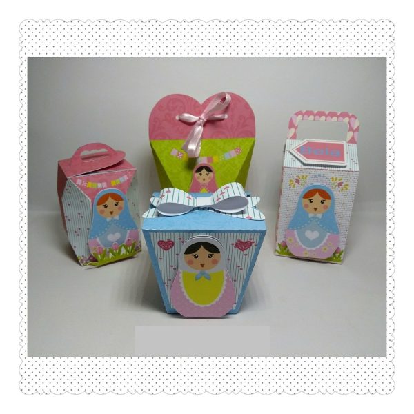 Kit 30 Cxs Personalizadas + Topo Bolo Festa Matrioskas - Image 2