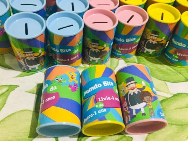 25 Cofrinhos Personalizado Do Mundo Bita - Image 6