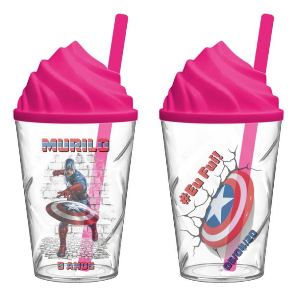 30 Copo Twister Personalizado Capitão América B328 0026 - Image 2