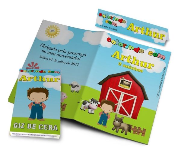 70 Kits Colorir Revistinha Personalizada E Giz De Cera - Image 3