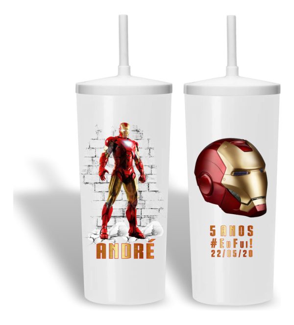 20 Copo Personalizado Homem De Ferro S007 0472 - Image 3