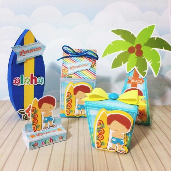 Kit 30 Cxs Personalizadas + Topo Bolo Festa Praia 9 - Image 2