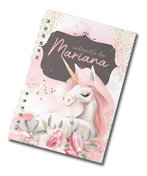 Caderneta De Vacinação Unicórnio Personalizada Capa Dura