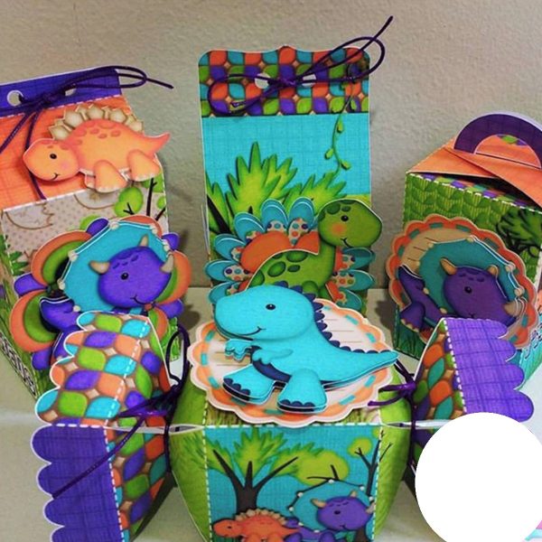 Kit 30 Caixas Personalizadas + Topo Bolo Festa Dinossauro 46 - Image 2