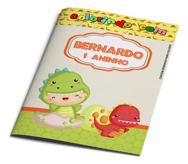 10 Revistinhas Para Colorir Dinossauros Personalizada 15x20 - Image 3