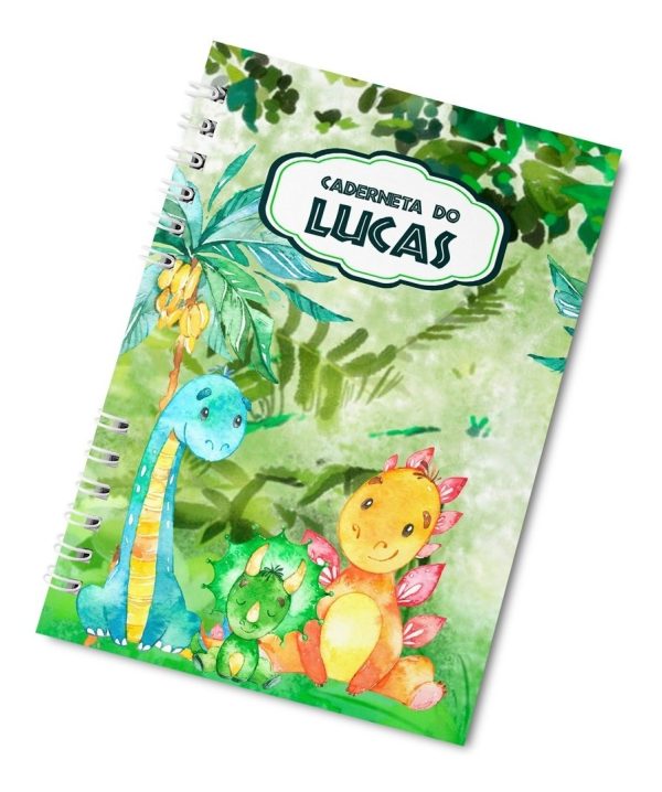 Caderneta De Vacinação Dinossauros Personalizada Capa Dura - Image 3