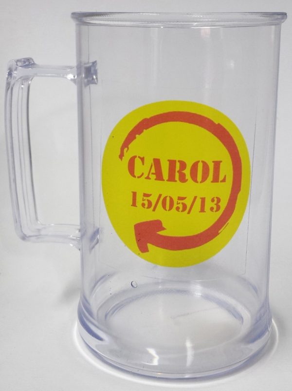 10 Caneca Chopp Personalizada 300ml Acrílico Nome Individual - Image 4